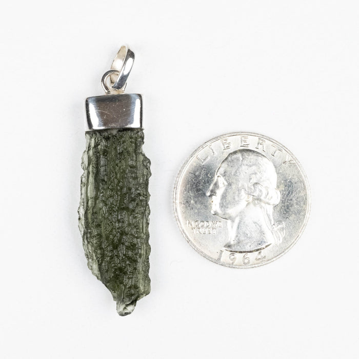 Moldavite Pendant 4.08 g 49x12mm - InnerVision Crystals