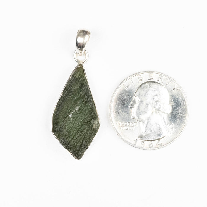 Moldavite Pendant 4.14 g 40x15mm - InnerVision Crystals