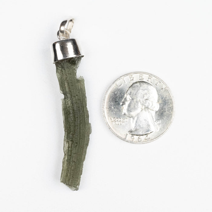 Moldavite Pendant 4.39 g 59x11mm - InnerVision Crystals