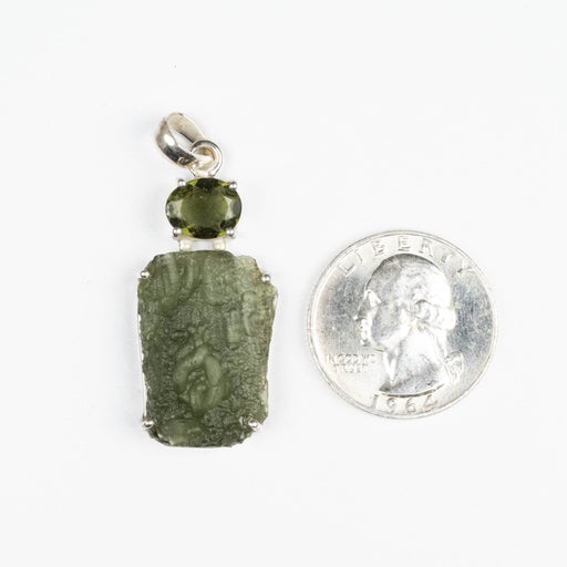 Moldavite Pendant 4.49 g 45x16mm - InnerVision Crystals