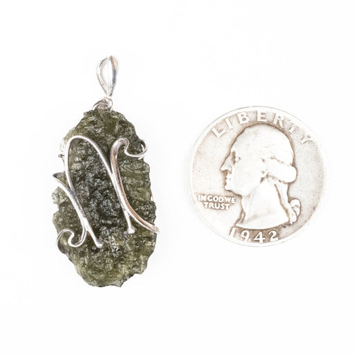 Moldavite Pendant 4.94 g 39x18mm - InnerVision Crystals
