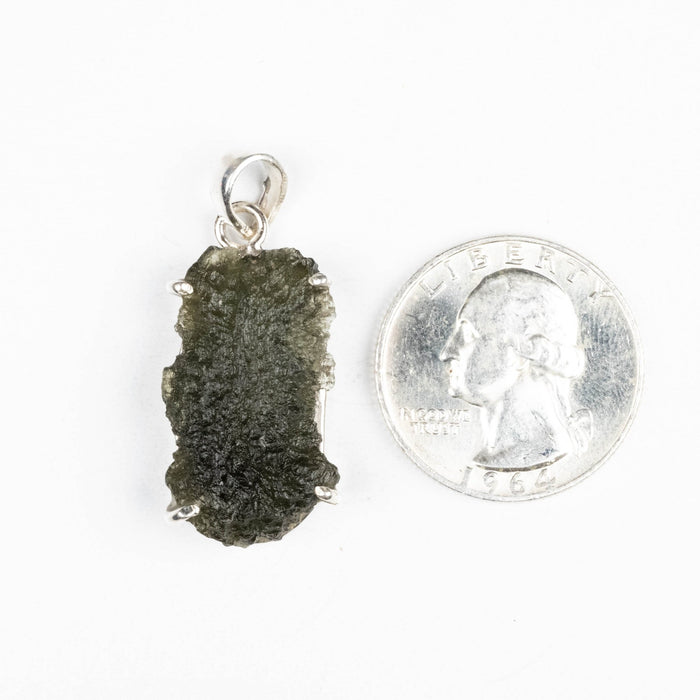 Moldavite Pendant 5.12 g 37x15mm - InnerVision Crystals