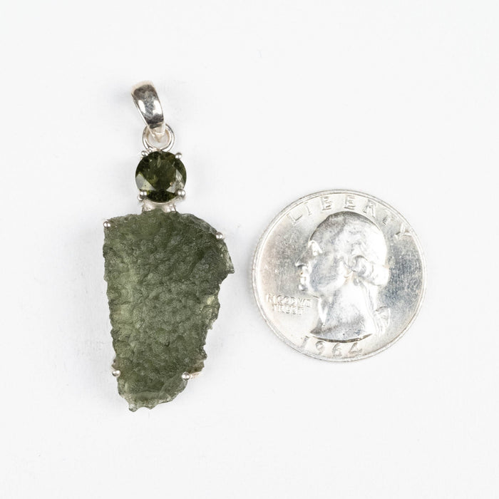 Moldavite Pendant 5.26 g 56x19mm - InnerVision Crystals