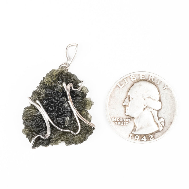 Moldavite Pendant 5.55 g 34x24mm - InnerVision Crystals