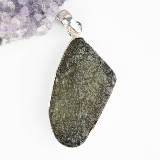 Moldavite Pendant 5.61 g 44x18mm .925 Silver - InnerVision Crystals