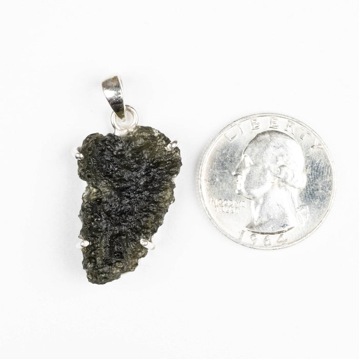Moldavite Pendant 5.67 g 36x19mm - InnerVision Crystals