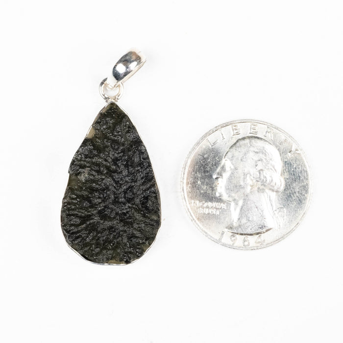 Moldavite Pendant 5.74 g 41x18mm - InnerVision Crystals