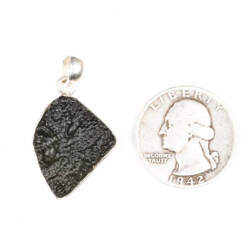 Moldavite Pendant 6.04 g 34x19mm - InnerVision Crystals