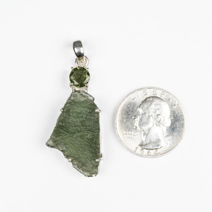 Moldavite Pendant 6.11 g 46x19mm - InnerVision Crystals
