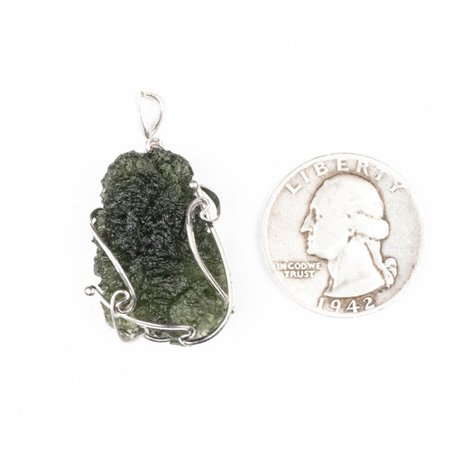 Moldavite Pendant 7.14 g 38x19mm - InnerVision Crystals