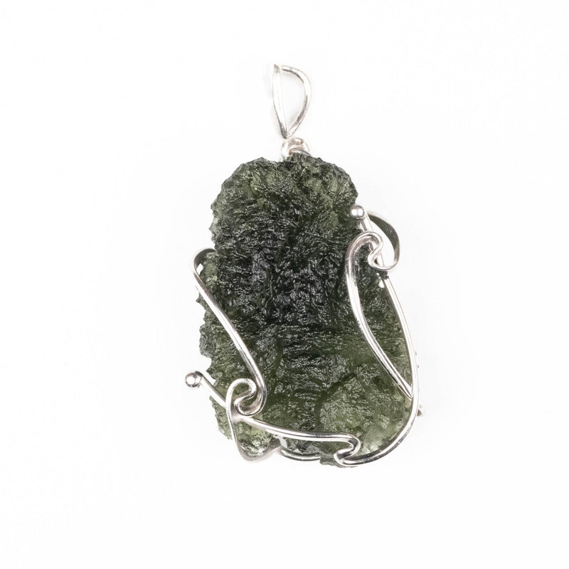 Moldavite Pendant 7.14 g 38x19mm - InnerVision Crystals