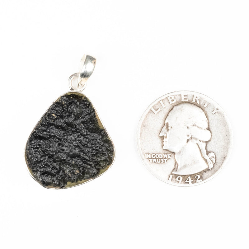 Moldavite Pendant 7.61 g 35x22mm - InnerVision Crystals