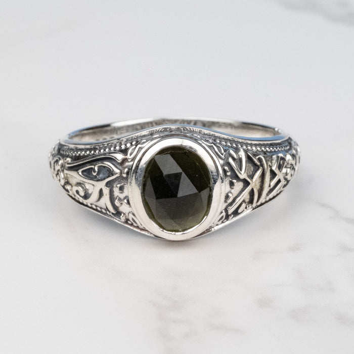 Moldavite Ring 8x6mm Limited Edition PRE - ORDER / COMING SOON - InnerVision Crystals