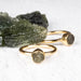 Moldavite Ring .925 Silver + 18k Gold - InnerVision Crystals