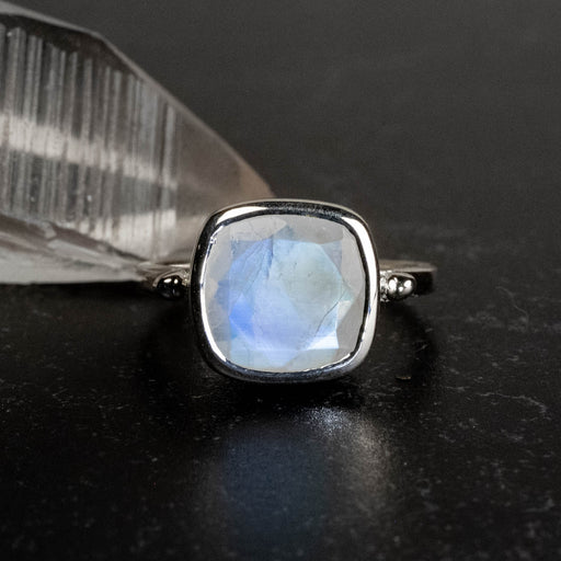 Moonstone Ring 10mm Size 7 - InnerVision Crystals