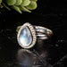 Moonstone Ring 10x8mm .925 Silver | Choose Size - InnerVision Crystals