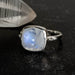 Moonstone Ring 11mm Size 6 - InnerVision Crystals