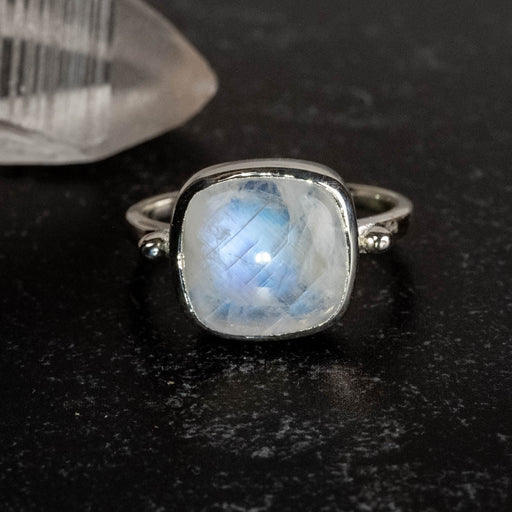 Moonstone Ring 11mm Size 6 - InnerVision Crystals