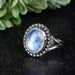 Moonstone Ring 12x9mm Size 6 - InnerVision Crystals