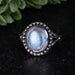Moonstone Ring 12x9mm Size 7 - InnerVision Crystals