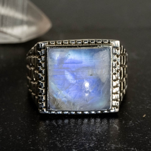 Moonstone Ring 13mm Size 13 - InnerVision Crystals