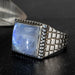 Moonstone Ring 13mm Size 13 - InnerVision Crystals