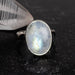 Moonstone Ring 13x10mm Size 4 - InnerVision Crystals