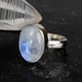 Moonstone Ring 13x9mm Size 5 - InnerVision Crystals