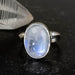 Moonstone Ring 13x9mm Size 5 - InnerVision Crystals