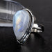 Moonstone Ring 18x8mm Size 7 - InnerVision Crystals