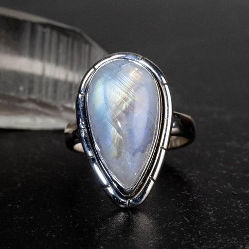 Moonstone Ring 18x8mm Size 7 - InnerVision Crystals