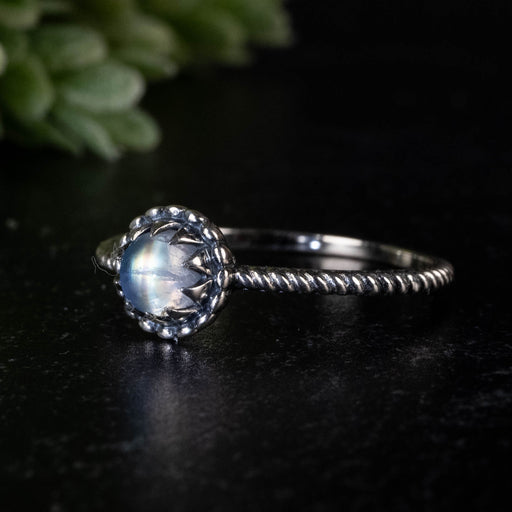 Moonstone Ring 6mm size 10 - InnerVision Crystals