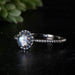 Moonstone Ring 6mm size 10 - InnerVision Crystals