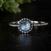 Moonstone Ring 6mm size 10 - InnerVision Crystals