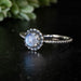 Moonstone Ring 6mm size 8 - InnerVision Crystals