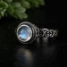Moonstone Ring 6mm size 8 - InnerVision Crystals