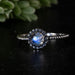 Moonstone Ring 6mm size 9 - InnerVision Crystals
