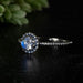 Moonstone Ring 6mm size 9 - InnerVision Crystals