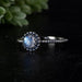 Moonstone Ring 6mm size 9 - InnerVision Crystals