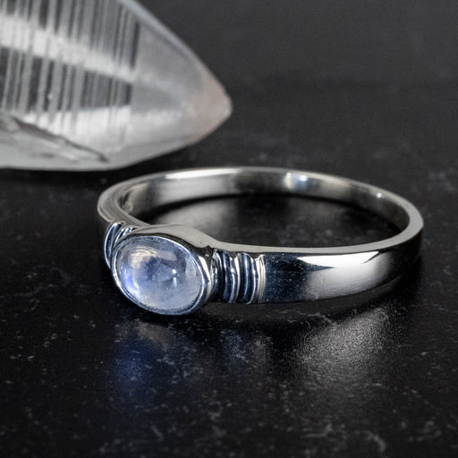 Moonstone Ring 6x4mm Size 11 - InnerVision Crystals