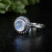 Moonstone Ring 7mm size 7 - InnerVision Crystals