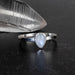Moonstone Ring 7x6mm Size 8 - InnerVision Crystals