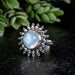 Moonstone Ring 8mm Size 6 - InnerVision Crystals