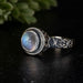 Moonstone Ring 8mm size 7 - InnerVision Crystals