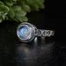 Moonstone Ring 8mm size 7 - InnerVision Crystals