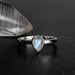Moonstone Ring 8x5mm Size 7 - InnerVision Crystals