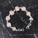 Morganite Bracelet 15x10mm 7" .925 Silver - InnerVision Crystals