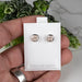 Morganite Earrings 7mm Studs .925 Silver - InnerVision Crystals