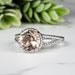Morganite Ring 7.60mm Size 7 - InnerVision Crystals