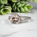 Morganite Ring 7.60mm Size 8 - InnerVision Crystals